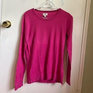 J.Crew “Teddie” sweater in pink